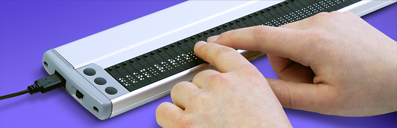 Photo représentant l'afficheur Braille Vario 340.